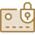 Secure credit card icon